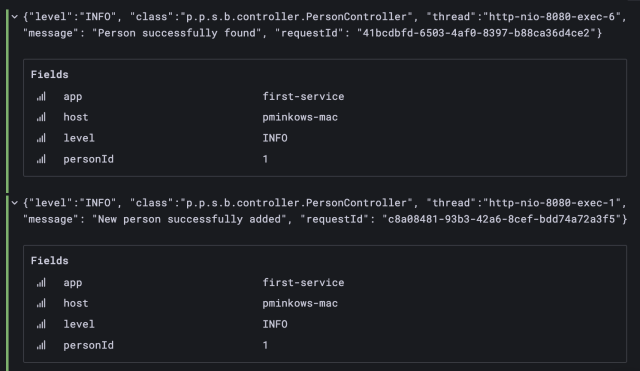 Grafana 面板上显示的结果