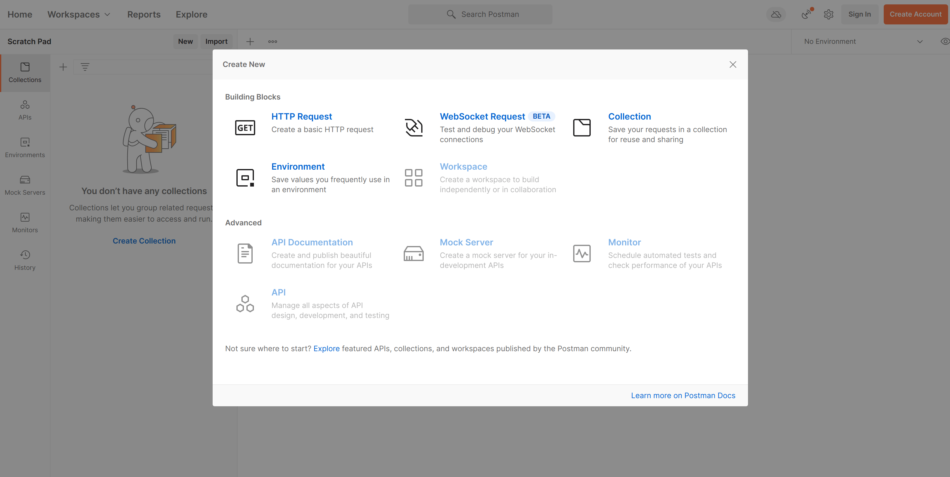 postman websocket 测试