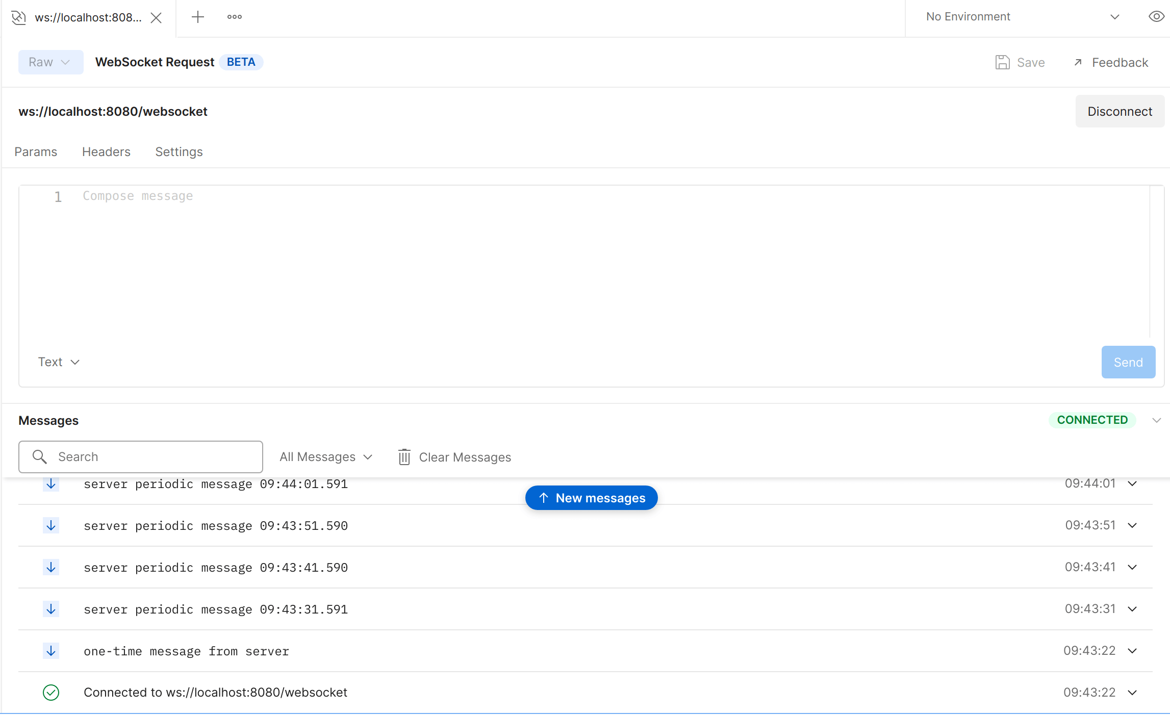 postman 测试 websocket 连接