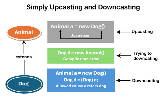 ava 类型系统中的向上转型（Upcasting）和向下转型（Downcasting）