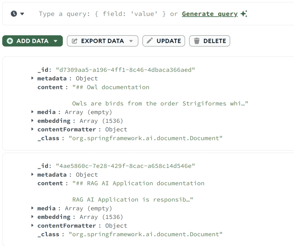 通过 MongoDB Compass 查看存储的文档